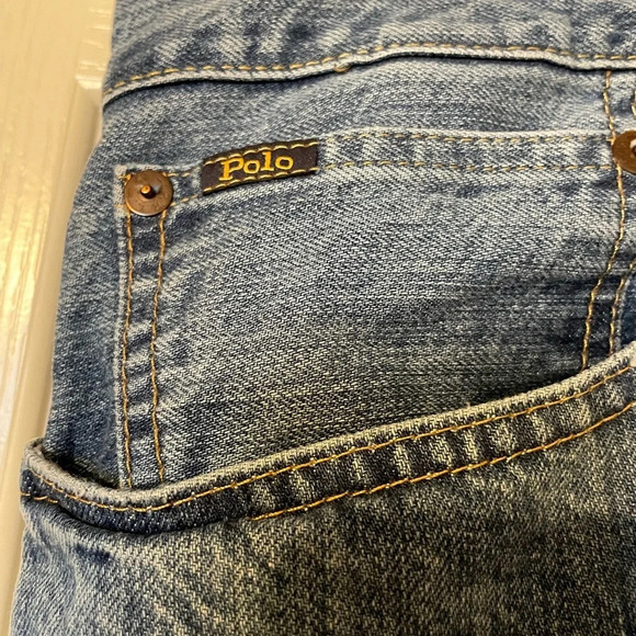 Polo Ralph Lauren Jeans Men’s Size 40x30 The Hampton Relaxed Straight Blue - Picture 2 of 8